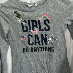 Long sleeves gray T-shirt